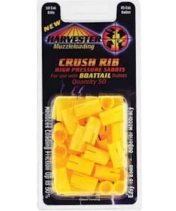 50 Cal Crush Rib High Pressure Sabots Holds 45 Cal Bullets for Boat Tail Bullets 50 Pack