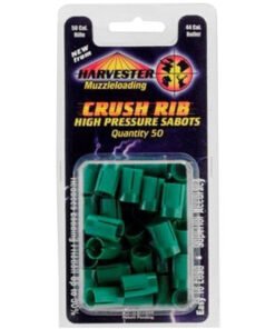 50 Caliber Crush Rib Green Sabots Holds 44 Caliber Bullets 50 Pack