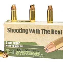 IMI AMMUNITION 9MM LUGER 115 GRAIN DI-CUT JACKETED HOLLOW POINT