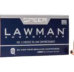SPEER LAWMAN AMMUNITION 40 S&W 180 GRAIN FULL METAL JACKET