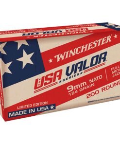 WINCHESTER USA VALOR NATO AMMUNITION 9MM LUGER 124 GRAIN FULL METAL JACKET